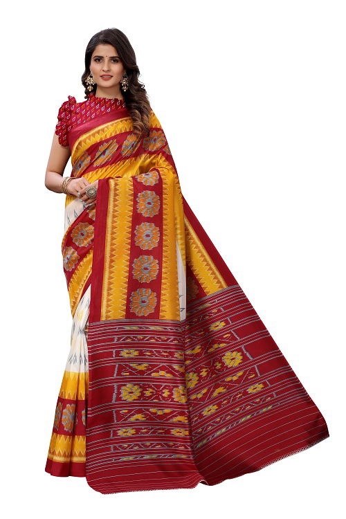 Printed Art Silk 1 Latest Designer Regular Wear Saree Collection